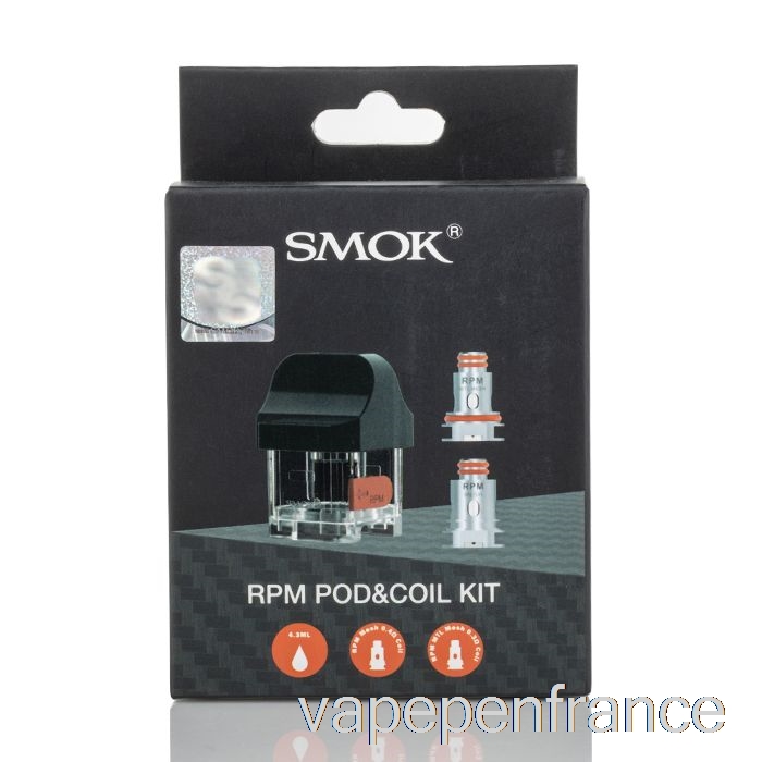 Pods De Remplacement Smok Rpm40 Pod Rpm 4,3 Ml [pod Standard + 2 Bobines] Stylo Vape